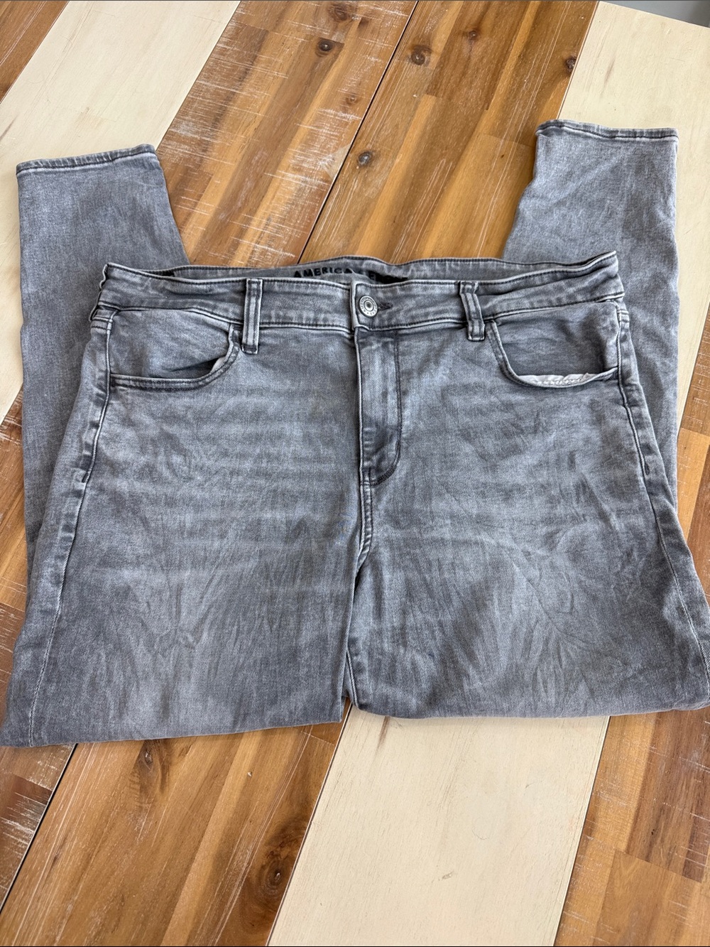 American Eagle  Women’s Washed Gray Bootcut Jeans